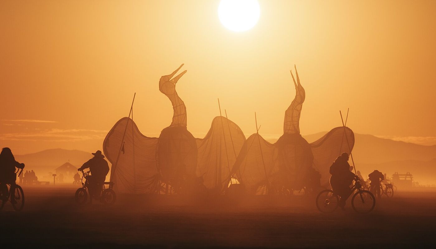 udział w festiwalu Burning Man