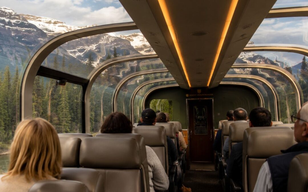 Podróż luksusowym pociągiem Rocky Mountaineer w Kanadzie