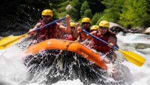 rafting na górskiej rzece